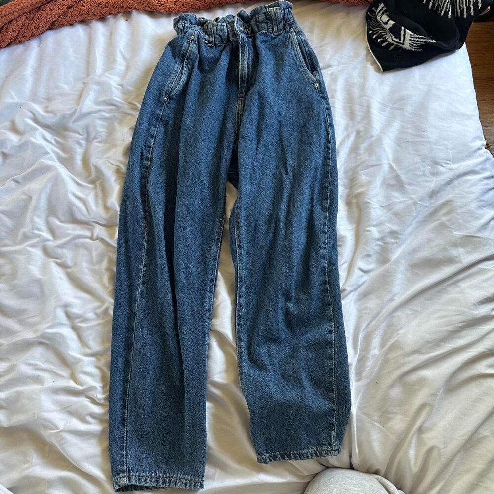 Womens Dark Denim Zara Jeans